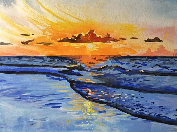 One of Ava's paintings
