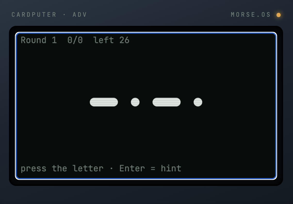 Morse Trainer on Cardputer